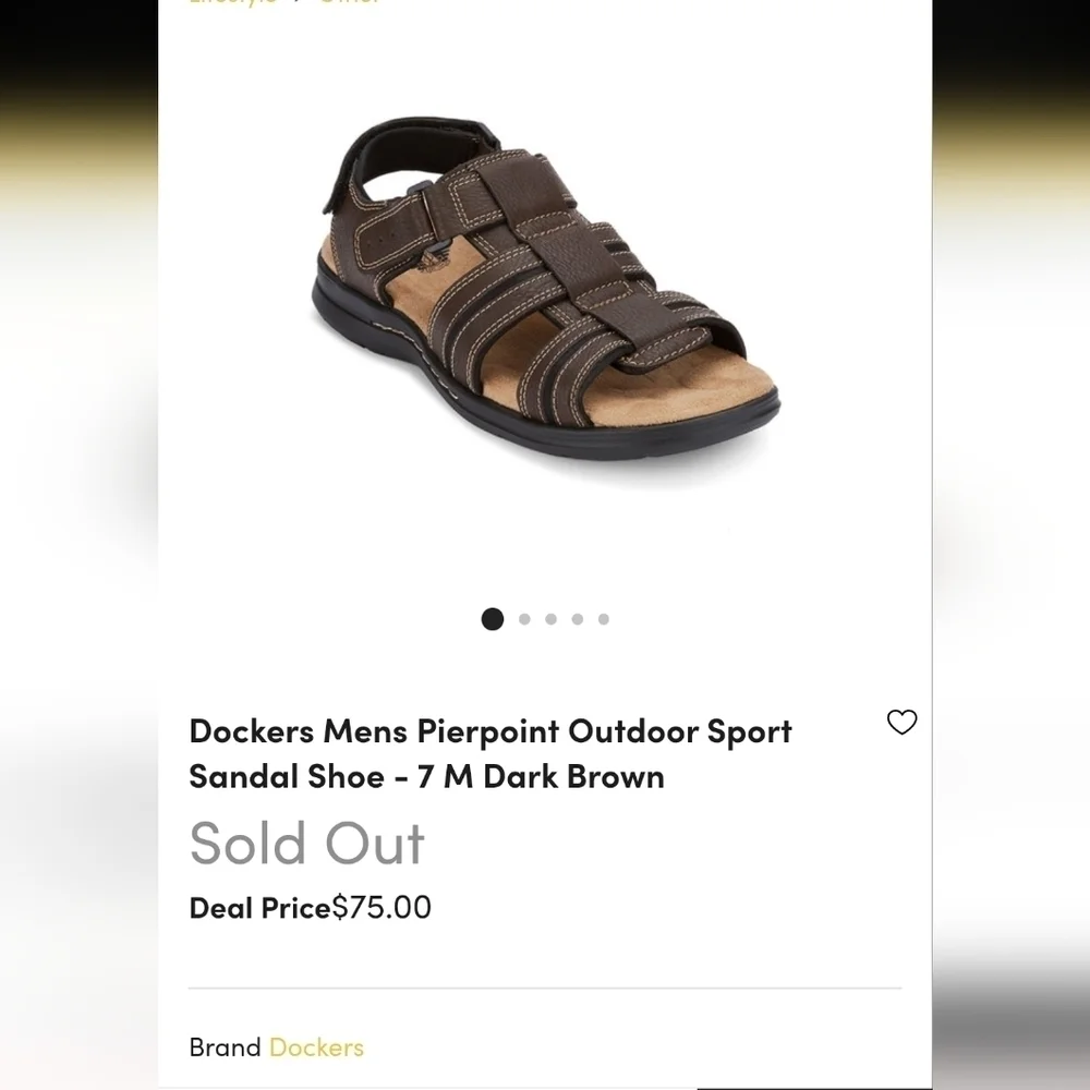 Dockers Men's Pierpoint Outdoor Sport Sandal Shoe Size 9M